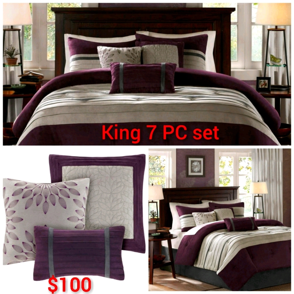 King 7pc Madison Park comforter set